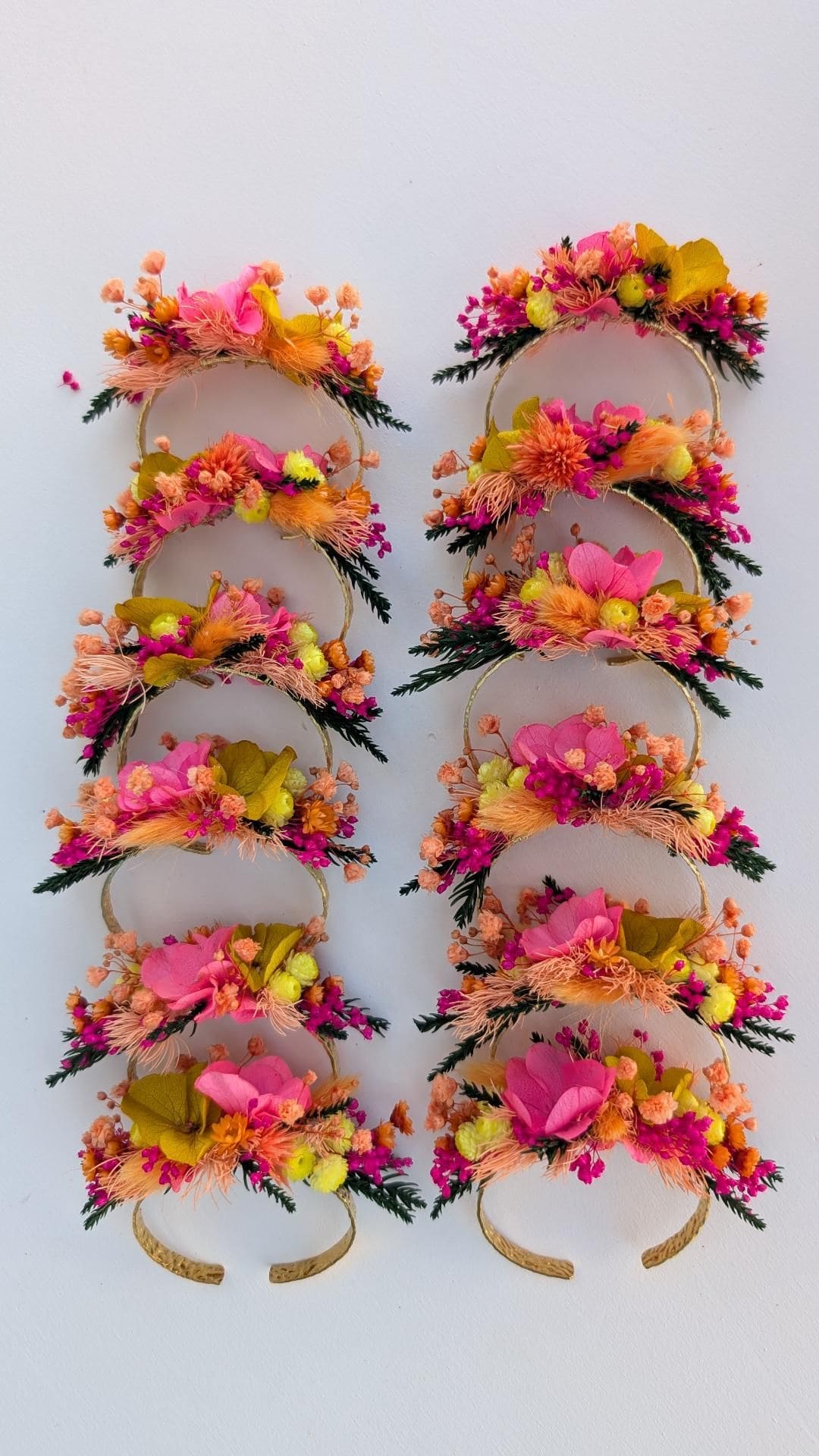 Bracelet jonc fleuri personnalisable