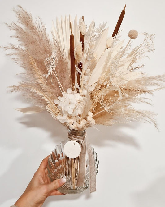 Bouquet avec vase | Coquillage